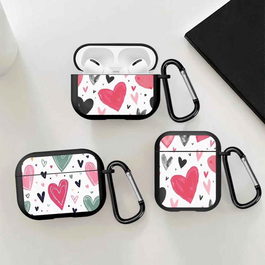 Чехол-кейс с леопардовым принтом в виде сердца, розовый, для Airpods 1 Pro Pro2 Pro3 4 3 2, чехлы для наушников
