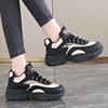 CRLAYDK 2024 зимние женские кроссовки средней высоты на массивной подошве, повседневные кожаные туфли на платформе со шнуровкой для ходьбы, модные спортивные туфли для тенниса