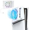 New PS5 Slim Cooling Fan Temperature Lwuckbarrt for PS5 Automatic Temperature 3 Adjustable Fan Efficient Cooling System with LED USB Side Faceplate