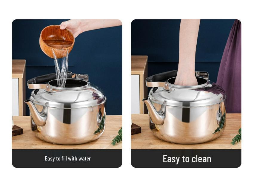 Электрический чайник из нержавеющей стали большой емкости - Быстрое кипячение для коммерческого и домашнего использования