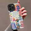Чехол для телефона Samsung Galaxy S25 S24 Ultra S23 FE S22 Plus S21 S20 A15 A35 A54 A55 Иллюстрированный чехол с цветами глубокого леса