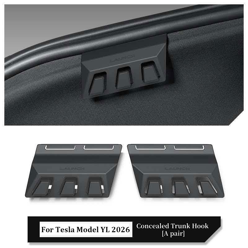 Hidden Trunk Hook For Tesla Model YL 6-Seater ABS Rear AC Air Vent Hook Rear Air Conditioning Vent Grille Storage Hook Organizer
