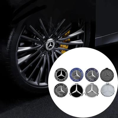 TPSHK1 2025 Горячий Для Benz Авто 75мм Колпачок Ступицы Колеса Значок Декоративные Аксессуары для Mercedes Benz Maybach W204 W205 W211 W21 C260