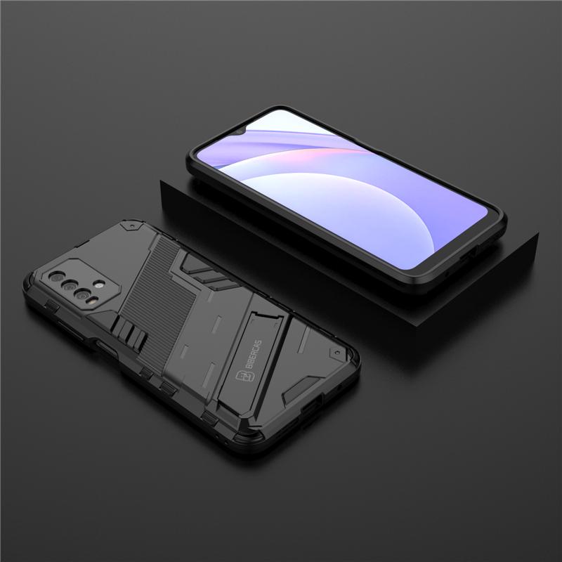 For Peatkop Xiaomi Redmi 9T Case Armor Shockproof Protection Cover For Xiaomi Redmi 9T Stand Holder Rugged Silicone Case