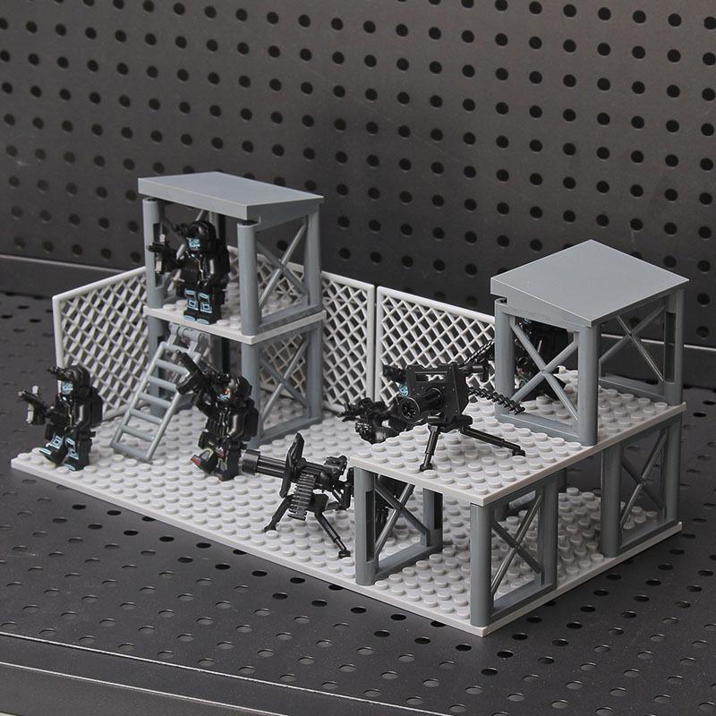 Конструктор для самостоятельной сборки модель из строительных блоков MOC сцена оружейная военная база подарок на день рождения ребенка Детские развивающие игрушки