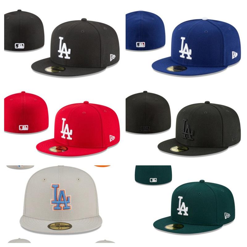 Los Angeles Dodgers closed-top sun protection hat, couple's matching sun hat, embroidered cap, full-coverage cap