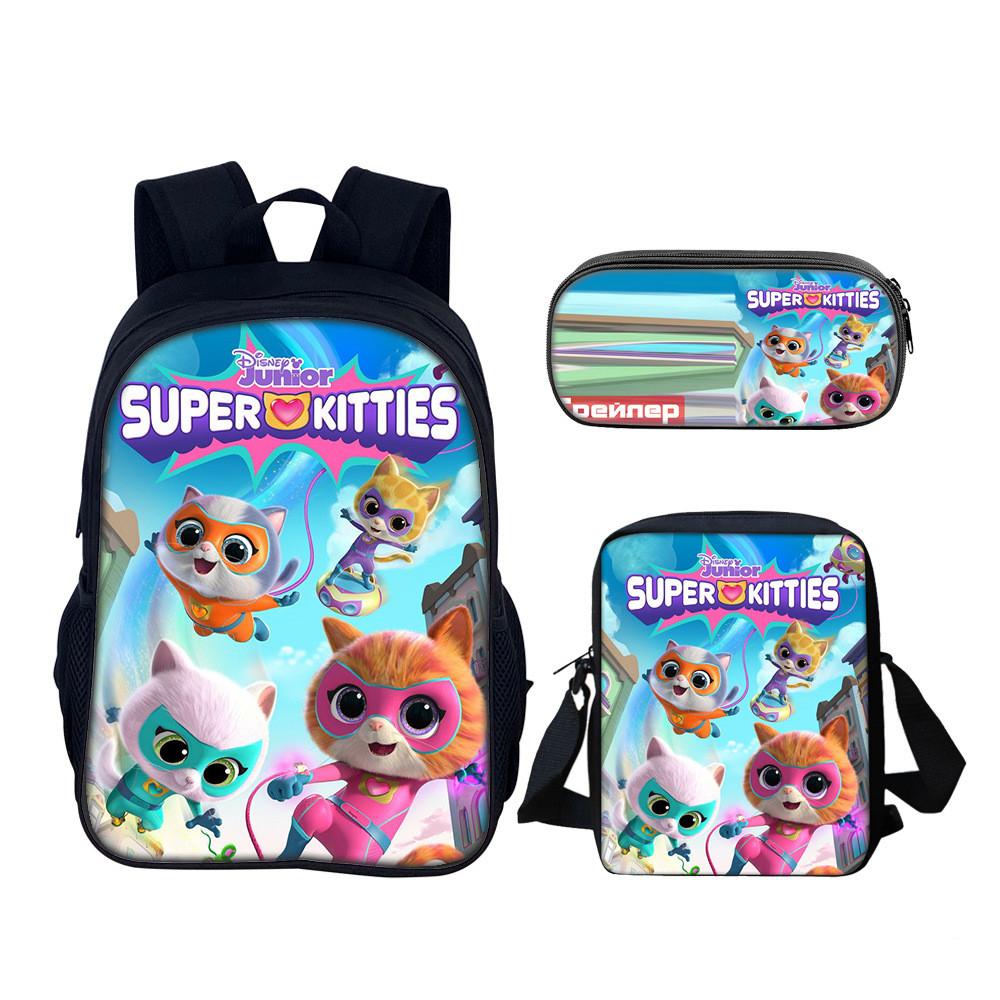 Школьный рюкзак Superkitties с набором, из нейлонового материала, для учеников начальной школы