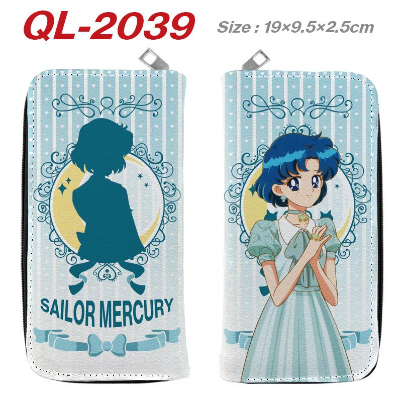 Sailor Moon Colorful Zip Wallet Anime Long Purse Clutch Coin Bag Card Holder 1pcs