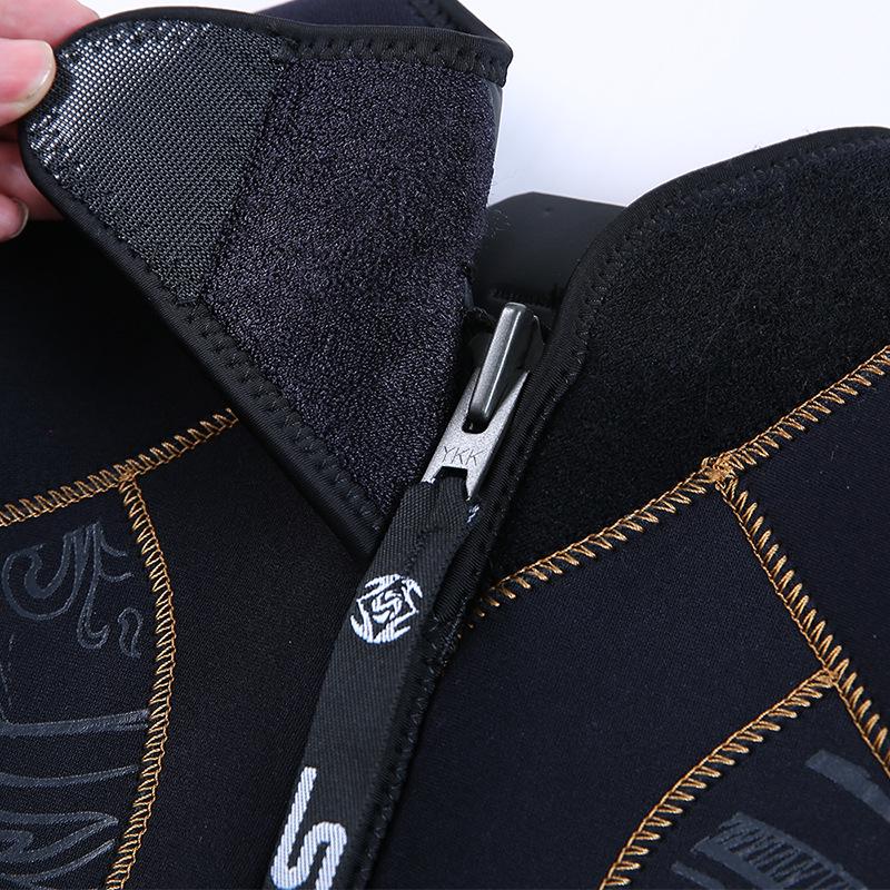 Мужской гидрокостюм 5 мм с флисовой подкладкой и защитой от солнца - костюм для снорклинга SLINX