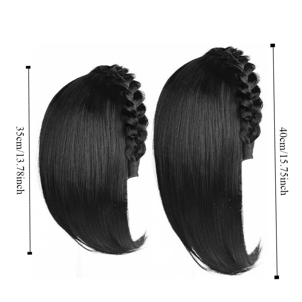 Заколка-полуободок, парик-обруч для волос, сменный блок, заплетенный в косу рыбий хвост, накладка для волос, вечеринка