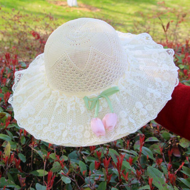 Hat Women's Sunscreen Sun Hat Summer Fashion Versatile Straw Hat Big Brim Outdoor Scenic Spot Sun