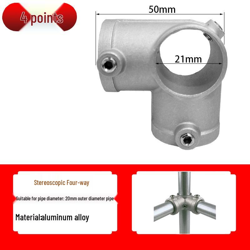 20/25/32mm Steel Pipe Connector: Galvanized 6-Point Round Elbow Joint Fastener