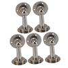 5Pcs Magnetic Door Stop Stainless Steel Easy Installation Strong Magnet Door Stopper for Office Bedroom Cabinet Hotel