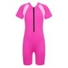 Гидрокостюм, короткий купальник, детский эластичный костюм для дайвинга для девочек, купальник, комбинезон для серфинга, рашгард