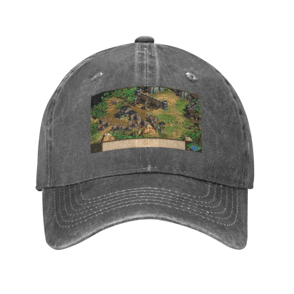 Age of Empires Denim Baseball Caps Snapback Baseball Hats Breathable Casquette Outdoor for Unisex's And Women's