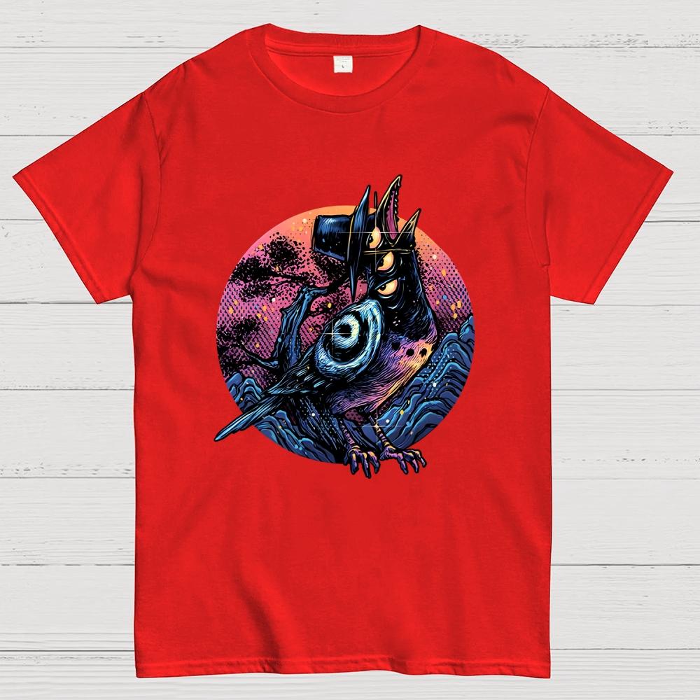 Crow from the underworld Unisex Cotton Summer Casual Cool Loose T-Shirt
