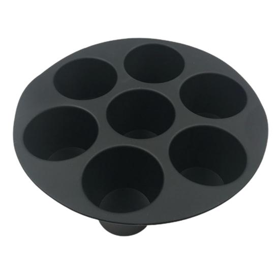6/7/8 Inch 7 Cup Round Food Grade Cake Mold Non-stick Easy To Clean Air Fryers Accessories Silicone Universal Muffin Cake Cups Bakery Supplies