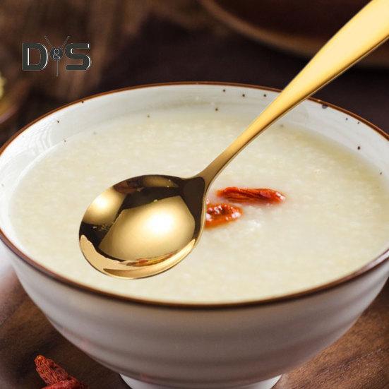 Ложка для супа, не содержащая BPA, пищевая ложка из нержавеющей стали, кухонная ложка с длинной ручкой, столовая посуда, инструмент