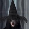 Серия «Темная» Колпаки Ведьмы Шляпа Волшебника Косплей Вечеринка Головной убор Хэллоуин Костюм Шляпа Карнавалы Вечеринка Остроконечная Шляпа с Цветком