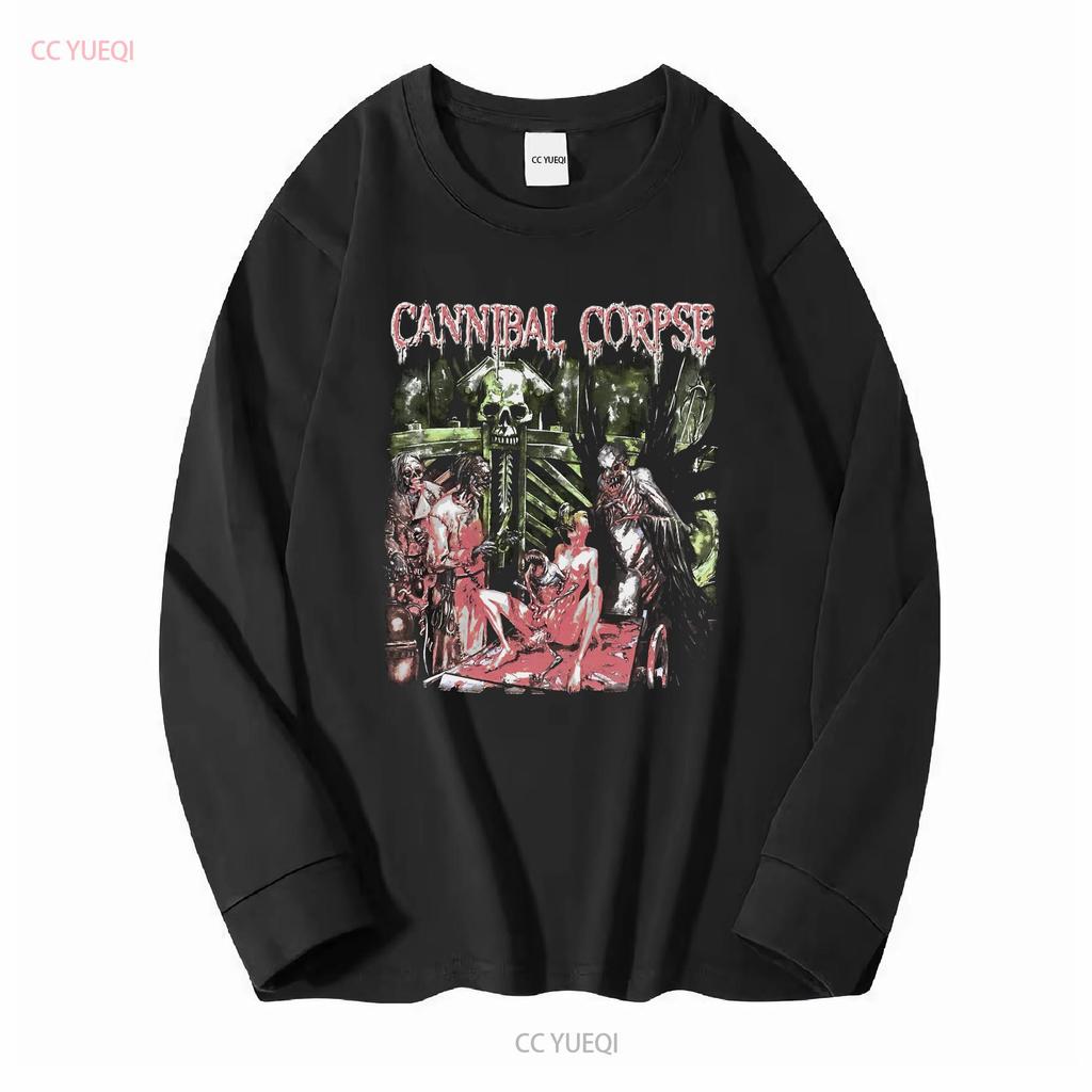 CANNIBAL CORPSE THE WRETCHED SPAWN НОВЫЙ Мерч группы Черная футболка с длинным или коротким рукавом винтажная Стиранная дизайнерская одежда Немного