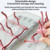 Collapsible Travel Bottle Drying Rack with Cover Portable Bottle Dryer Holder Foldable Box Dustproof Baby Bottle Drying Rack