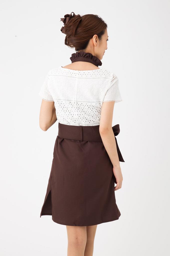Cute and Stylish Frill Chocolate TO147 Women's Apron,