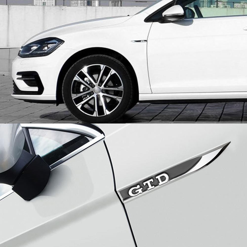 2 шт. Декоративные наклейки-эмблемы на крыло кузова автомобиля для VW Volkswagen R Line Jetta Passat Touareg Polo Golf 7