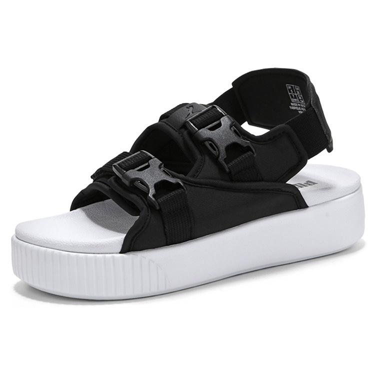 (WMNS) PUMA Платформа Шлепанцы YLM 19 'Черный Белый' Женские 369424-01
