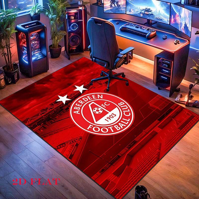 Aberdeen logo Carpet Rug for Living Room Bedroom Home Sofa Decoration,Kids play Nonslip Floor Mat