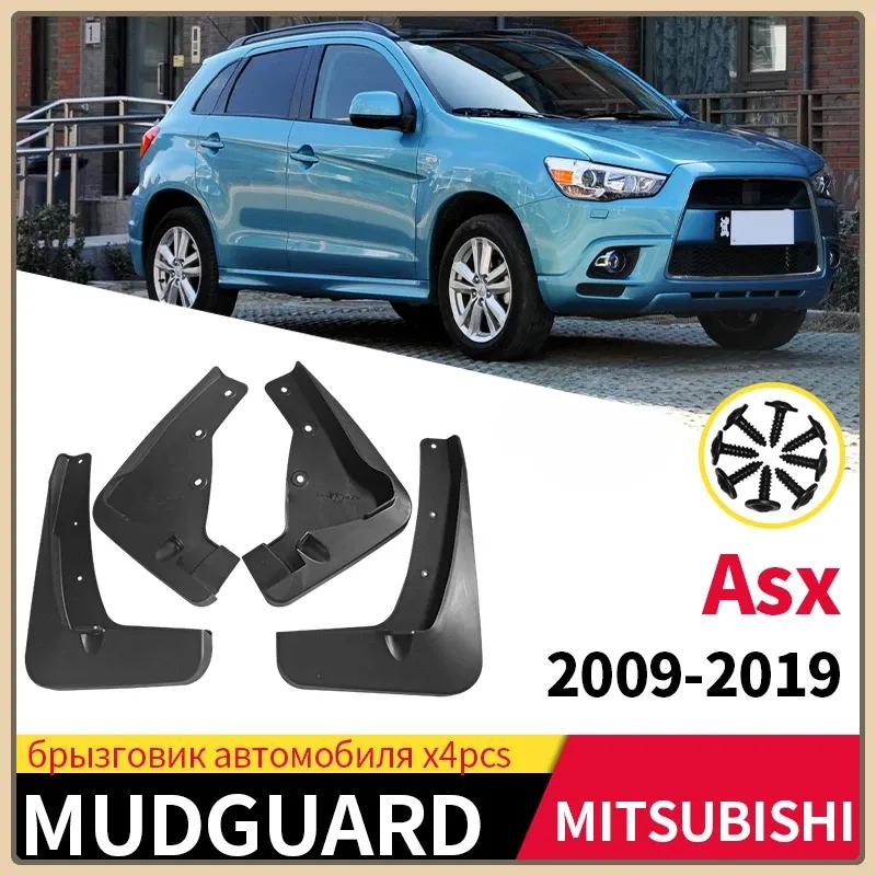 Mud Flaps For Mitsubishi Asx 2009- Set Mudguards Splash Guards Fender Matte ABS Dust-proof Accessories 4pcs Black