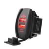 Для мобильного телефона 3.1A Dual USB Port Зарядное устройство Розетка 12V LED Водонепроницаемый