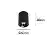 Spot Sufitowy Nowoczesny Czarny Okrągły Ø6Cm Zmienna Barwa Led 5W Tom Light Prestige