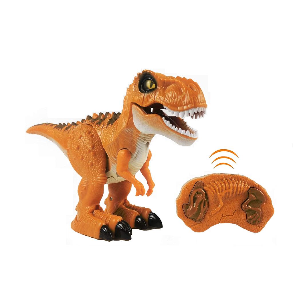 ROBOT PLAZA Dinosaur Toy RC Dino Roaring Walking Tyrannosaurus Rex Birthday Gift for Children (Forward Only)