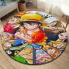 3D аниме цельный ковер Луффи Чоппер ковер милый мультяшный ковер круглый мягкий детский игровой коврик противоскользящая подушка для гостиной спальни домашний декор