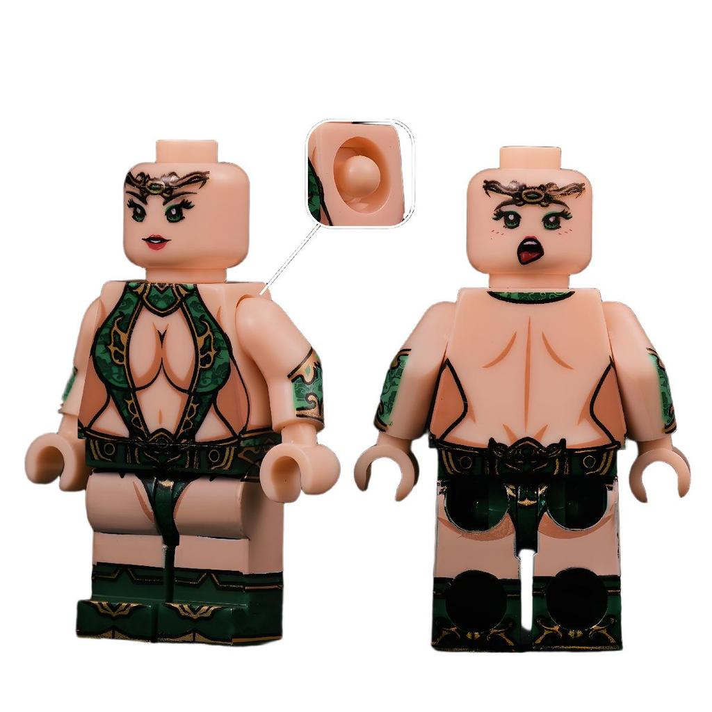 Zhang Fei Minifigure from Three Kingdoms Series, Compatible with LEGO, Romance of the Three Kingdoms Building Blocks