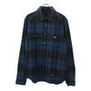 MofM Made In Japan Long Sleeve Check Shirt 2 Navy System Men's Used
