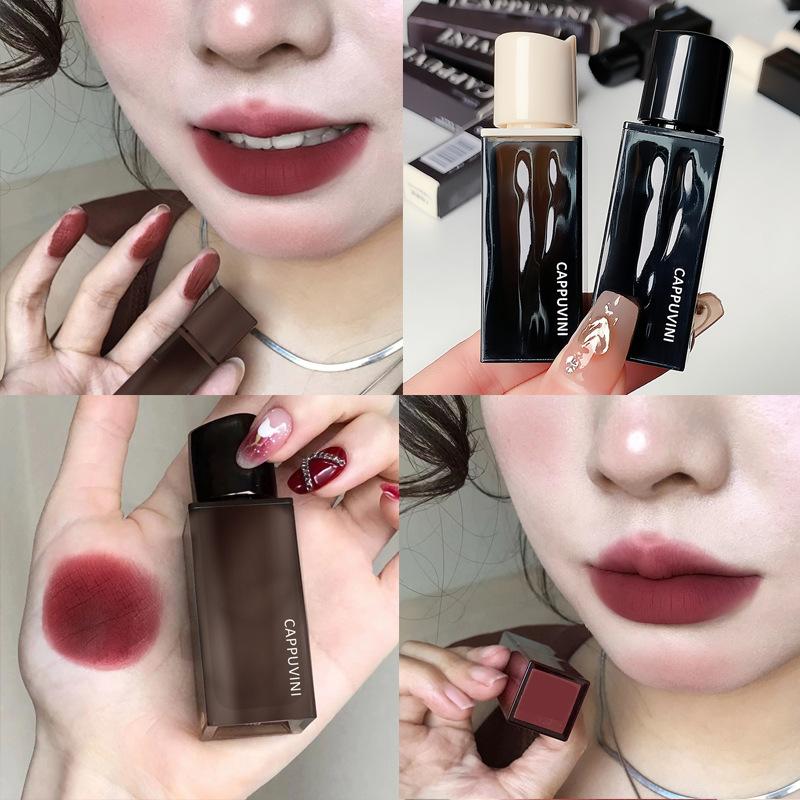 Aqua Amber Lip Glaze, бархатная матовая, стойкая, нелипкая, отбеливающая помада.