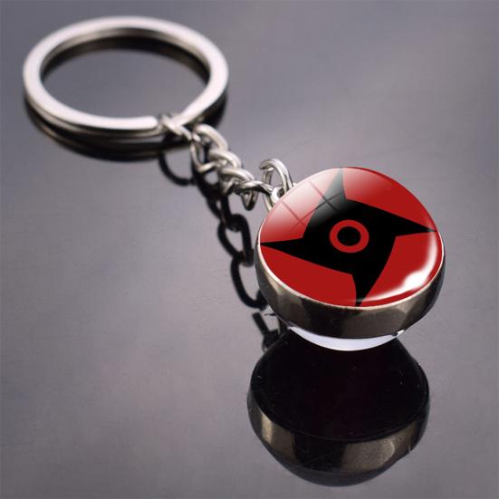 Yousheng Брелок Мультяшный Многоцелевой Искусственный Камень Многоразовый Коллекционный Декоративный Подарок Аниме Наруто Глаз Шарингана Брелок для Ключей Подвеска на Сумку для Детей