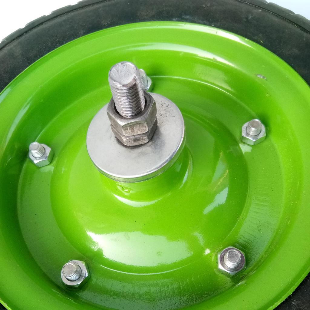 Caster Solid Pneumatic Wheel 400-8: Single Mining, Carriage, Tail, Industrial, Plate, Through-Axle Wheel