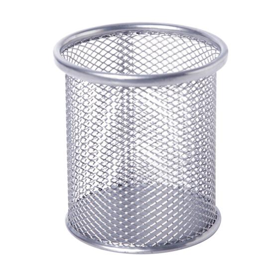 4 шт. простой практичный круглый сетчатый металлический держатель для ручек, контейнер для хранения, контейнер для хранения