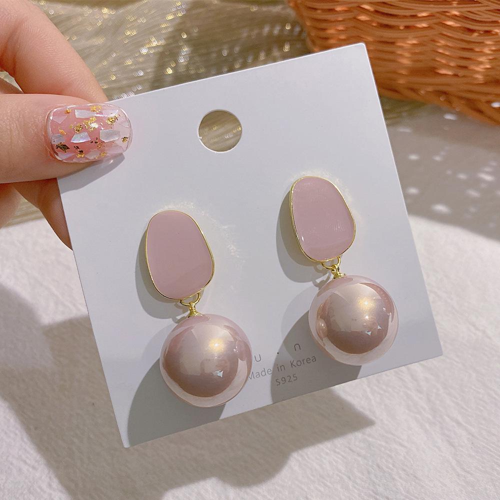 Трендовые серьги 2023 года из серебра с кристаллами и жемчугом высокого класса: Изысканное, Легкая Роскошь Заявление для Женщин