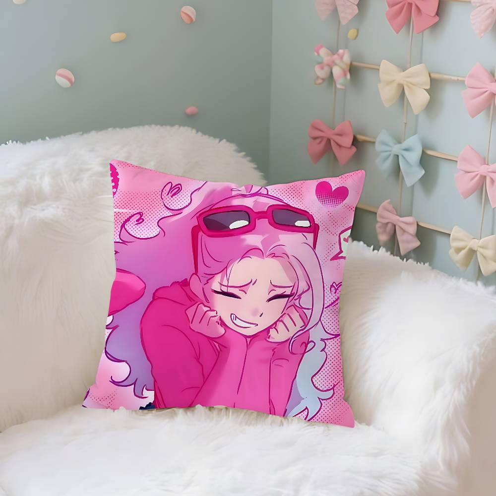 AnimeAalien Stage Cute Customizable Square Pillowcases Stylish And Soft Perfect For Beds Cars And Sofas