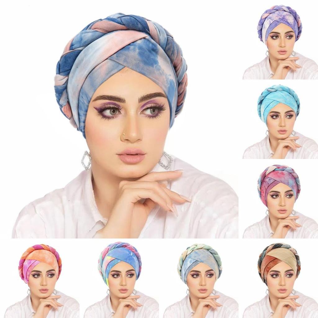 Мусульманские Женщины Коса Хиджаб Тюрбан Химиотерапевтическая Эластичная Шапочка Головной Убор Исламский Чепчик Головной Убор Шапочка Шапка