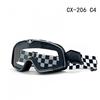 Retro Motorcycle Goggles, Men Women Off-Road Riding Glasses, Windproof Dustproof Moto Sunglasses, Helmet Compatible Protective Eyewear
