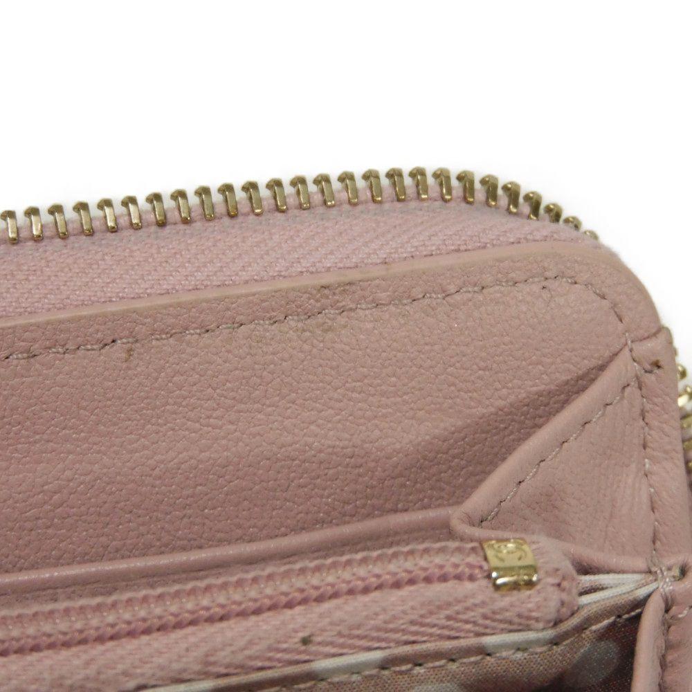 Б/у 10097 Кошелек для монет на молнии Coco Pearl AP3811 7943 COCO Mark CC Mark Точки Рандомный Мателье Розовый Бежевый Женский из Японии