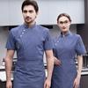 Куртки шеф-повара с короткими рукавами, кухонная униформа шеф-повара ресторана, рубашка с логотипом на заказ, дышащее платье шеф-повара для пекарни, мужчин