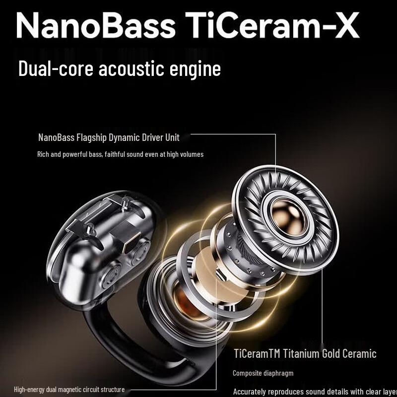 Nankang Clip Super2 AI-переводчик Bluetooth-наушники-клипсы