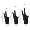 Anti-Scratch Black Blue Grey Pink Two Finger Glove Tablet Drawing Glove Art Supplies Painting Glove