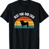 Best Pug Dad Ever Shirt Retro Pug Gift For Men Pug Dad T-Shirt