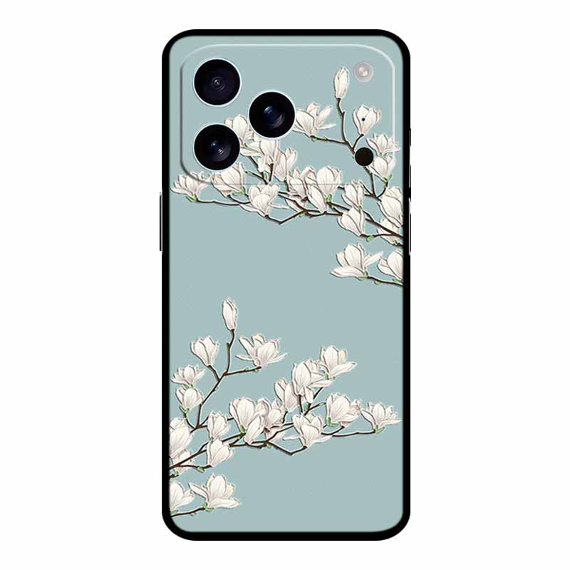 3D Тисненый Чехол Для iphone 17 Pro Max Чехол Для Телефона Цветы Черный Силикон Мягкая Задняя Крышка Coque Для iphone 17 Pro Чехол 17Pro Max